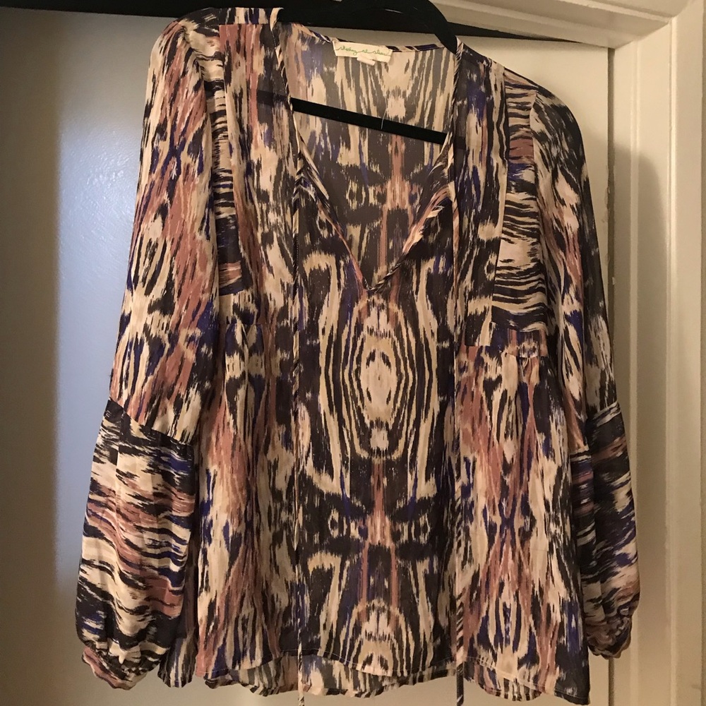 Long sleeve flowy top size M